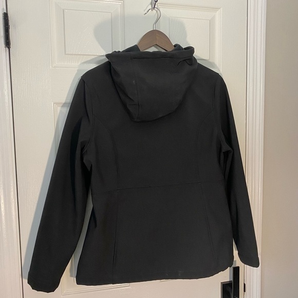 Bebe Black Zip-Up Hoodie Jacket Women’s Large | Logo Activewear Loungewear - Picture 7 of 8
